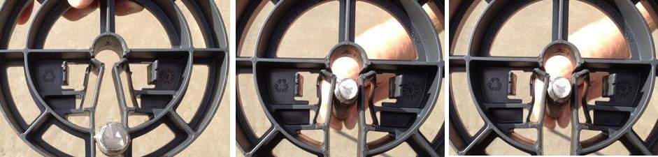 Fit a pile cage wheel